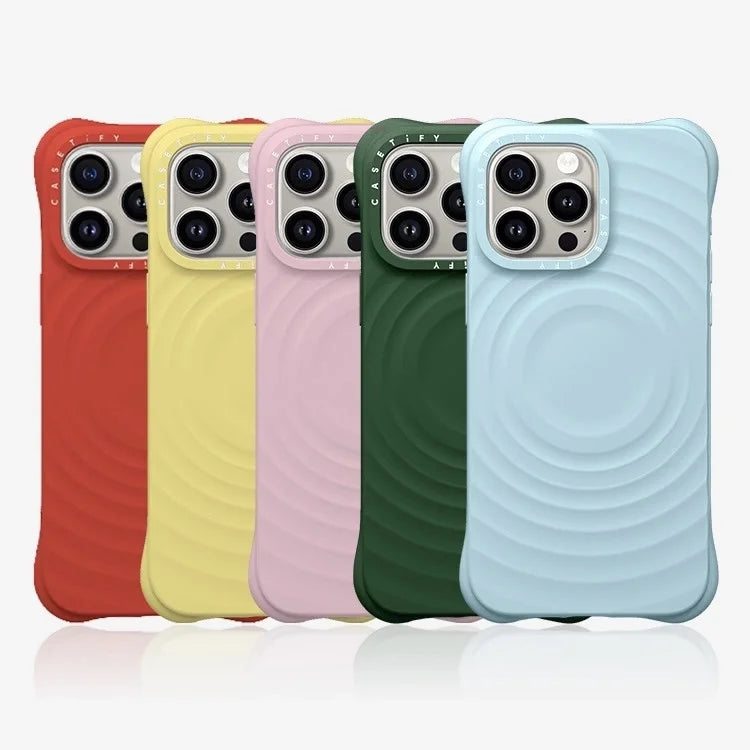 Ripple Silicone Engraved Letters Magnetic Phone Case Simple Stylish Anti-drop Protective Case for IPhone 16 Pro Max Accessories Ripple Silicone Engraved Letters Magnetic Phone Case Simple Stylish Anti-drop Protective Case for IPhone 16 Pro Max Accessories